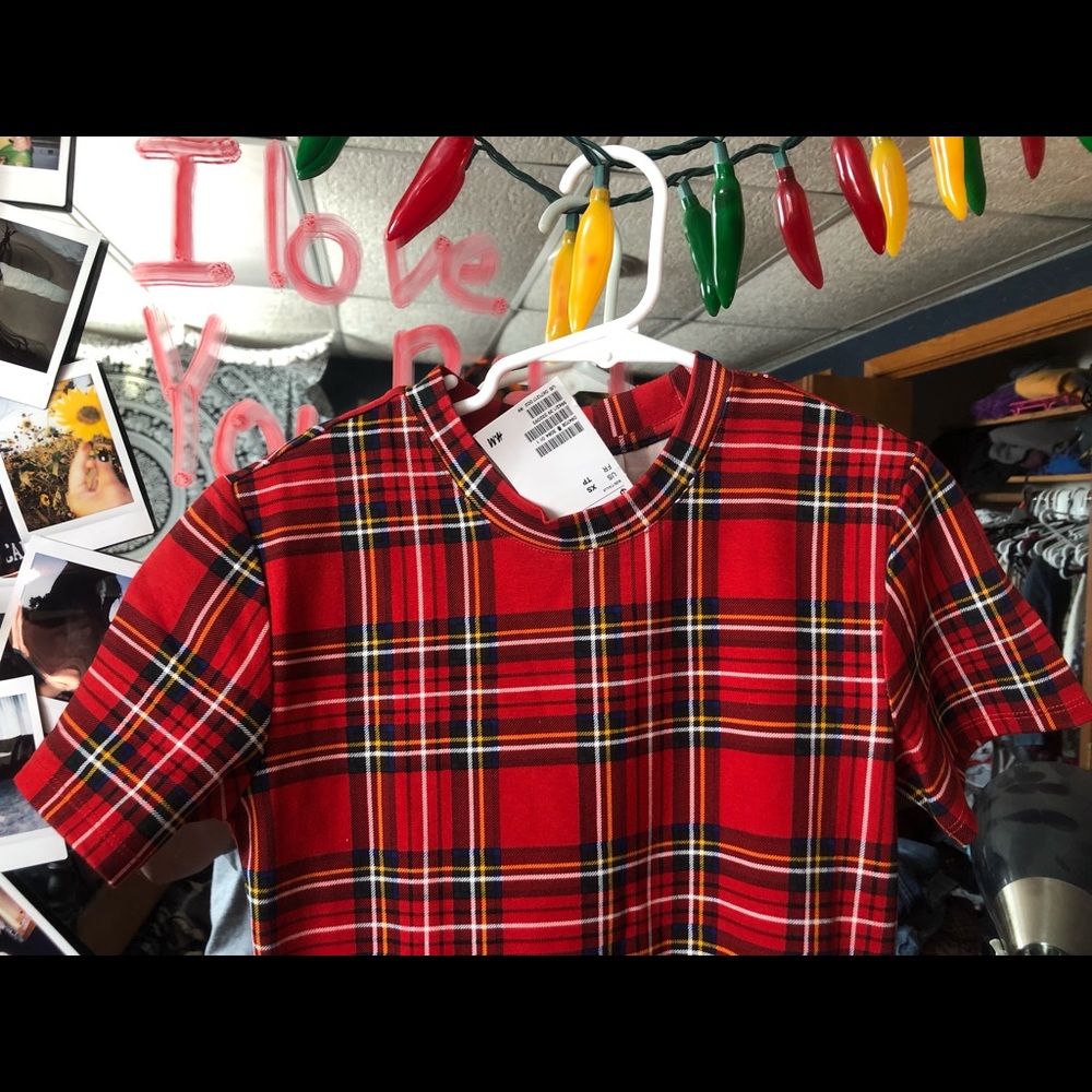 Plaid tight dress